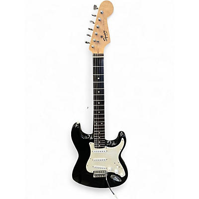 Used Squier Bullet Stratocaster Black Solid Body Electric Guitar