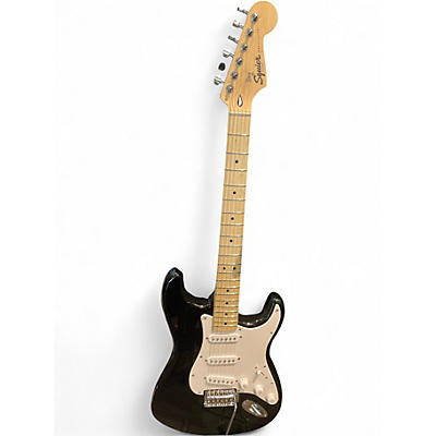 Used Squier Bullet Stratocaster Black Solid Body Electric Guitar
