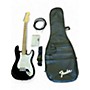 Used Squier Bullet Stratocaster Black Solid Body Electric Guitar Black