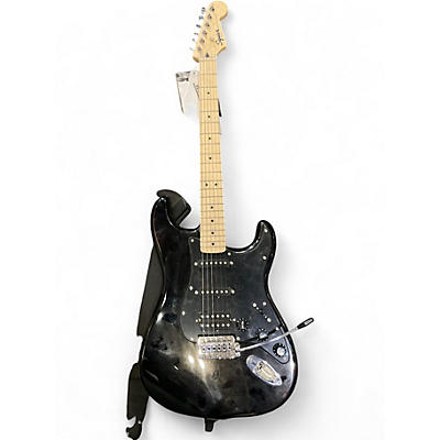 Used Squier Bullet Stratocaster Black Solid Body Electric Guitar
