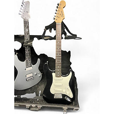 Used Squier Bullet Stratocaster Black Solid Body Electric Guitar
