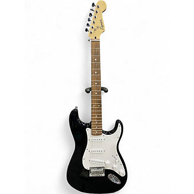 Used Squier Bullet Stratocaster Black and White Solid Body Electric Guitar
