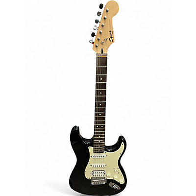 Used Squier Bullet Stratocaster Black and White Solid Body Electric Guitar