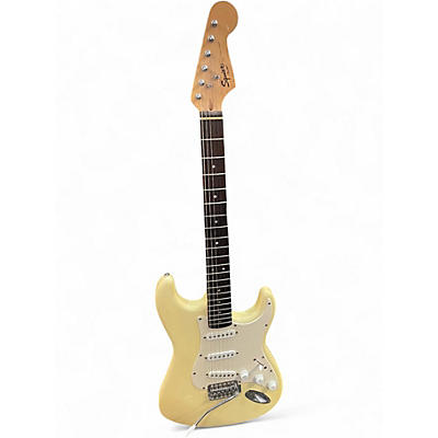Used Squier Bullet Stratocaster Cream Solid Body Electric Guitar