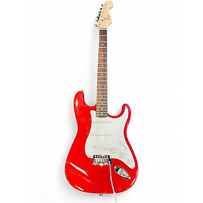 Used Squier Bullet Stratocaster Fiesta Red Solid Body Electric Guitar
