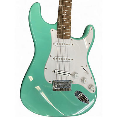 Used Squier Bullet Stratocaster Green Solid Body Electric Guitar