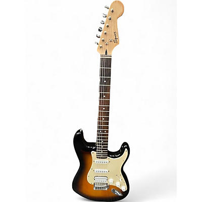 Used Squier Bullet Stratocaster HSS 2 Tone Sunburst Solid Body Electric Guitar