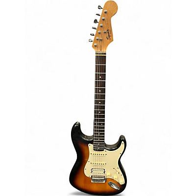 Used Squier Bullet Stratocaster HSS 2 Tone Sunburst Solid Body Electric Guitar