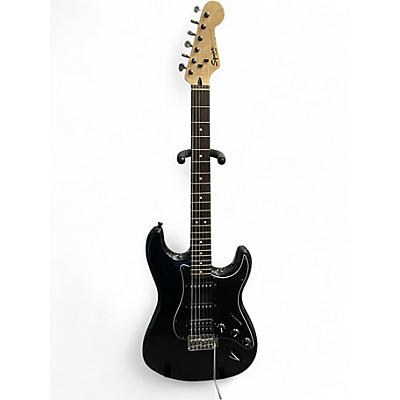 Used Squier Bullet Stratocaster HSS Black Solid Body Electric Guitar