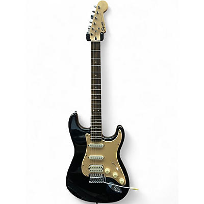 Used Squier Bullet Stratocaster HSS Black and White Solid Body Electric Guitar