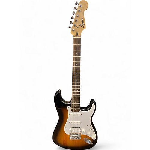 Squier Used Squier Bullet Stratocaster Hardtail Brown Sunburst Solid Body Electric Guitar Brown Sunburst