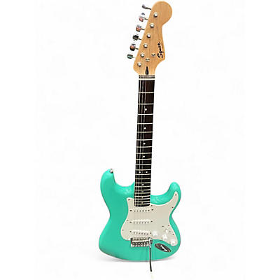 Used Squier Bullet Stratocaster Mint Green Solid Body Electric Guitar