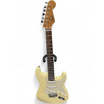 Used Squier Bullet Stratocaster Olympic White Solid Body Electric Guitar