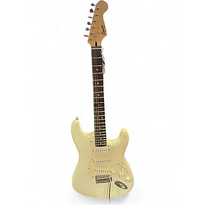 Used Squier Bullet Stratocaster Olympic White Solid Body Electric Guitar