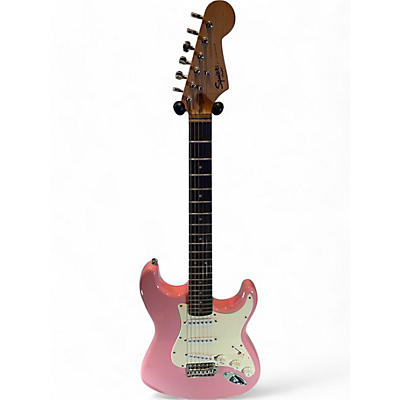 Squier Used Squier Bullet Stratocaster Pink Solid Body Electric Guitar