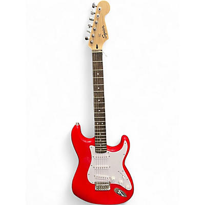 Used Squier Bullet Stratocaster RED Solid Body Electric Guitar