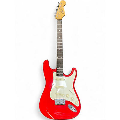 Used Squier Bullet Stratocaster Red Solid Body Electric Guitar