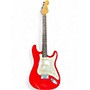Used Squier Bullet Stratocaster Red Solid Body Electric Guitar Red