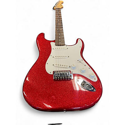 Used Squier Bullet Stratocaster Red Sparkle Solid Body Electric Guitar
