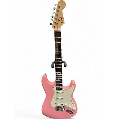 Used Squier Bullet Stratocaster Shell Pink Solid Body Electric Guitar