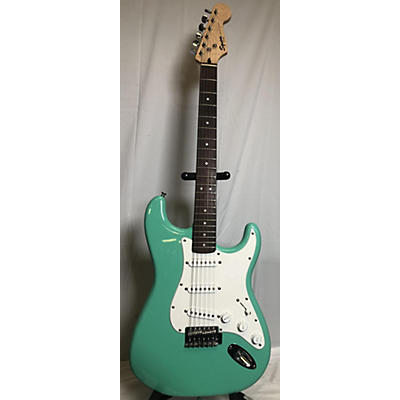 Used Squier Bullet Stratocaster Surf Green Solid Body Electric Guitar