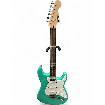 Used Squier Bullet Stratocaster Surf Green Solid Body Electric Guitar