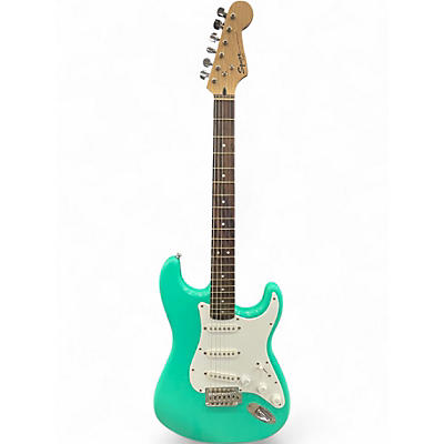 Used Squier Bullet Stratocaster Surf Green Solid Body Electric Guitar