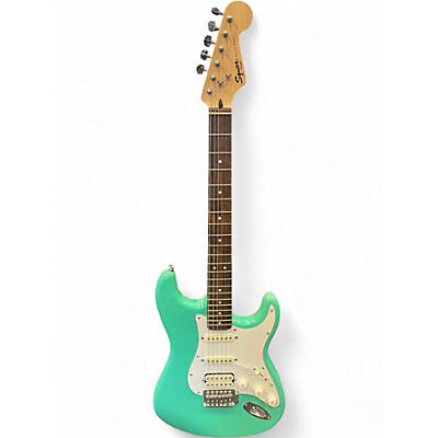 Used Squier Bullet Stratocaster Surf Green Solid Body Electric Guitar