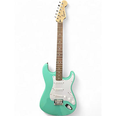 Used Squier Bullet Stratocaster Surf Green Solid Body Electric Guitar