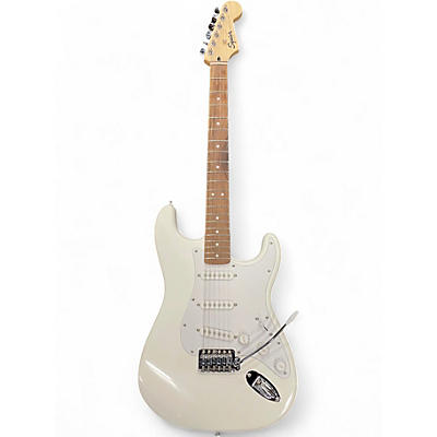 Used Squier Bullet Stratocaster WHITE Solid Body Electric Guitar
