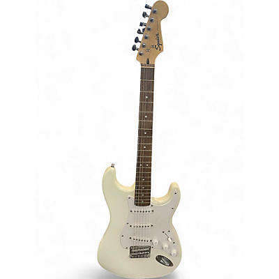 Used Squier Bullet Stratocaster White Solid Body Electric Guitar