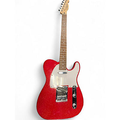 Used Squier Bullet Telecaster RED SPARKLE Solid Body Electric Guitar