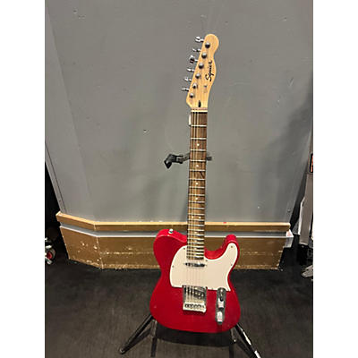 Squier Used Squier Bullet Telecaster Red Sparkle Solid Body Electric Guitar