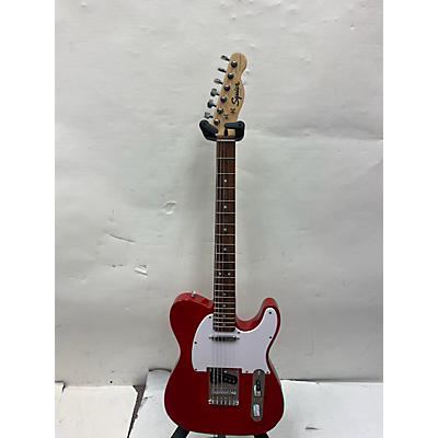 Squier Used Squier Bullet Telecaster Red Sparkle Solid Body Electric Guitar