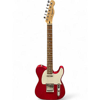 Used Squier Bullet Telecaster Red Sparkle Solid Body Electric Guitar