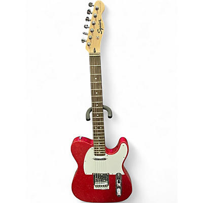 Used Squier Bullet Telecaster Red Sparkle Solid Body Electric Guitar