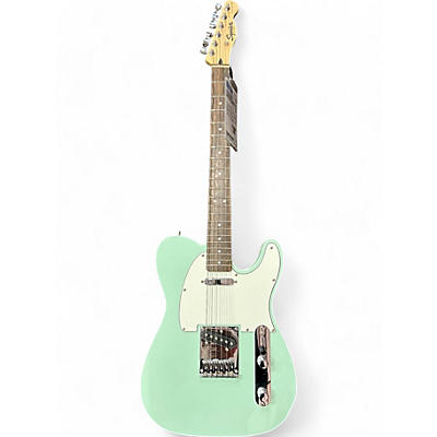 Used Squier Bullet Telecaster Surf Green Solid Body Electric Guitar