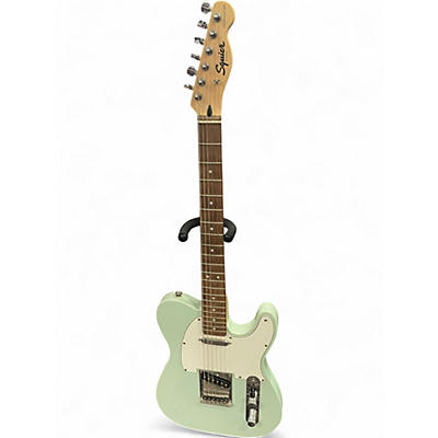 Used Squier Bullet Telecaster Surf Green Solid Body Electric Guitar