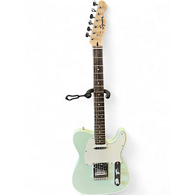 Used Squier Bullet Telecaster Surf Green Solid Body Electric Guitar