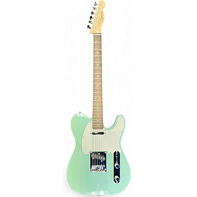 Used Squier Bullet Telecaster Surf Green Solid Body Electric Guitar
