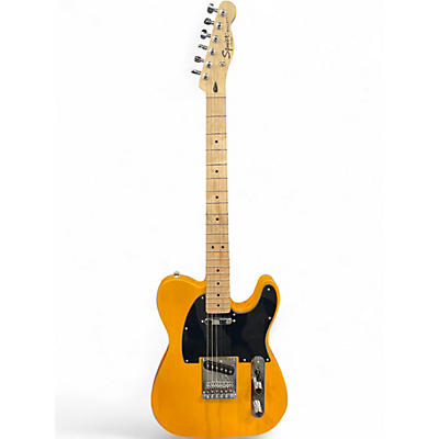 Used Squier Bullet Telecaster Yellow Solid Body Electric Guitar