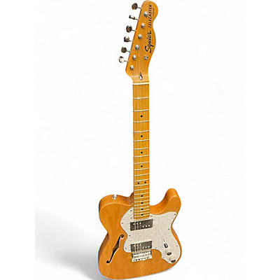 Used Squier CLASSIC VIBE 1970 Natural Hollow Body Electric Guitar