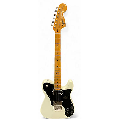 Used Squier CLASSIC VIBE 1970'S TELE DELUXE Olympic White Solid Body Electric Guitar