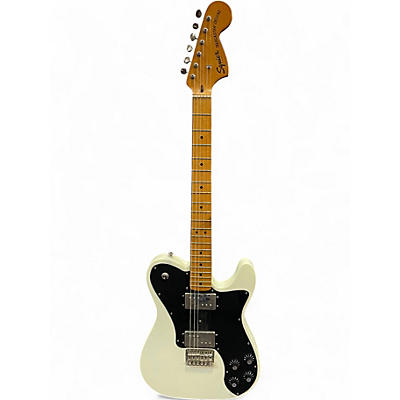 Used Squier CLASSIC VIBE 1970S TELECASTER DELUXE Olympic White Solid Body Electric Guitar