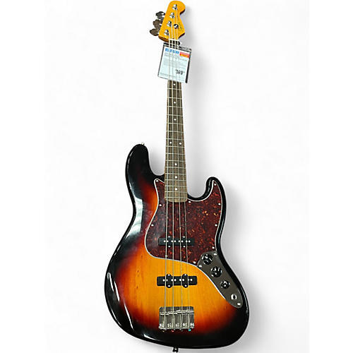 Used Squier CLASSIC VIBE 60'S JAZZ BASS 3 Tone Sunburst Electric Bass Guitar 3 Tone Sunburst