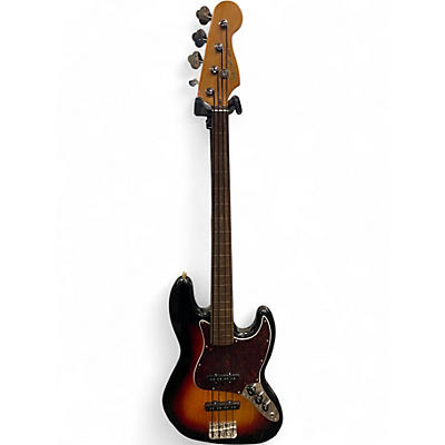 Used Squier CLASSIC VIBE '60S JAZZ BASS FRETLESS 3 Color Sunburst Electric Bass Guitar