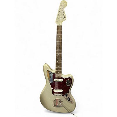 Used Squier CLASSIC VIBE 60s JAGUAR Silver Sparkle Solid Body Electric Guitar