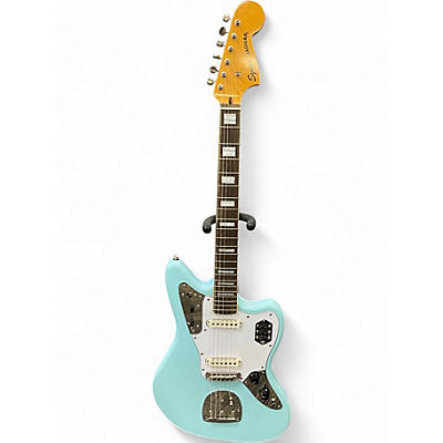 Used Squier CLASSIC VIBE 70S JAGUAR Daphne Blue Solid Body Electric Guitar