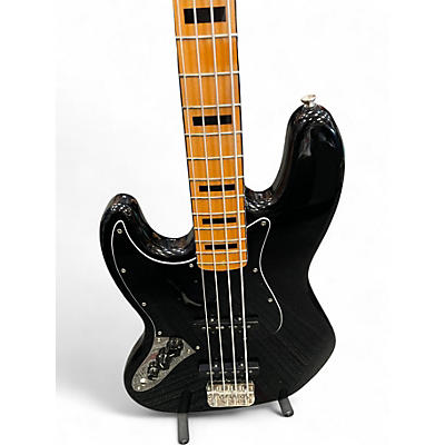 Used Squier CLASSIC VIBE 70S JAZZ BASS LEFT HANDED BLACK Electric Bass Guitar