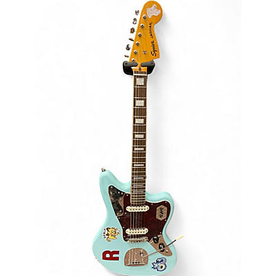Used Squier CLASSIC VIBE JAGUAR Daphne Blue Solid Body Electric Guitar